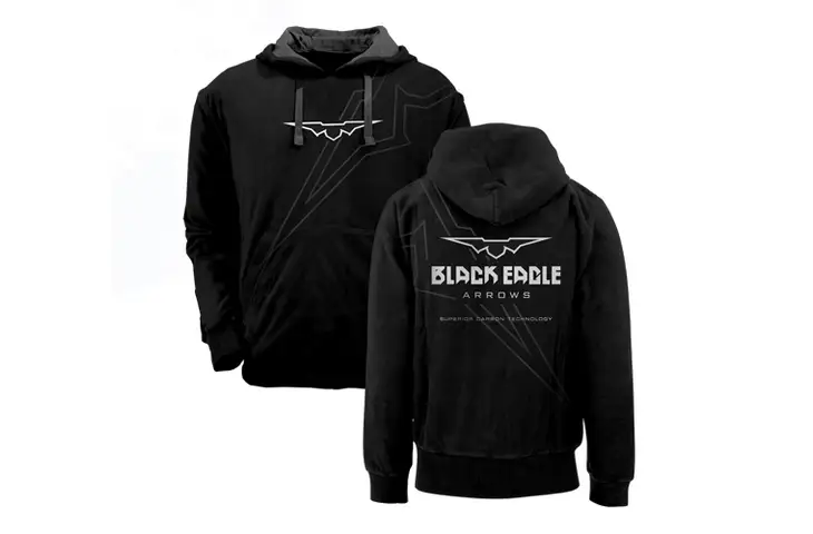 Black Eagle Arrows Hooded Shirt
